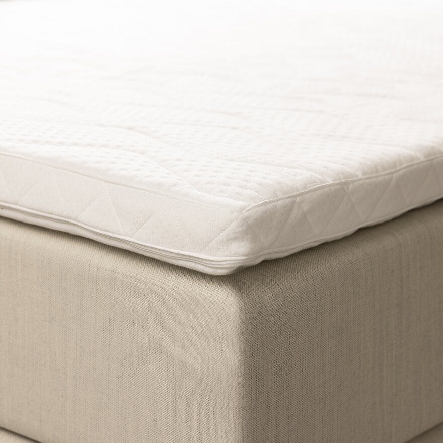Jensen Sleep 2 hvit overmadrass med splitt 150x200
